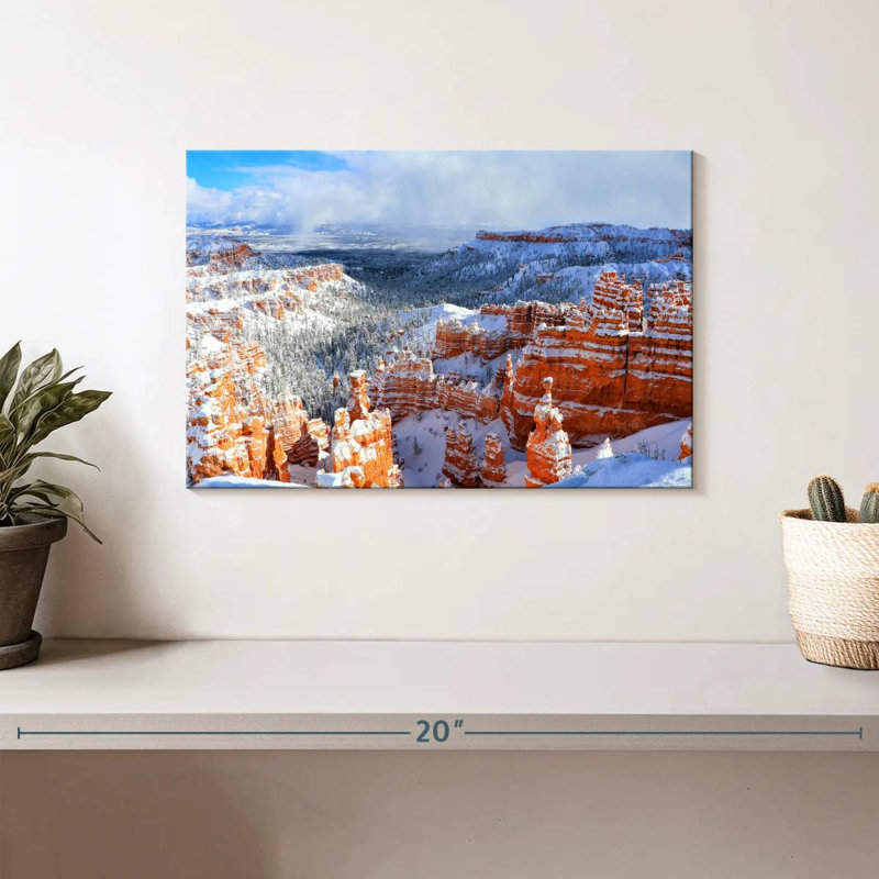 Hiver à Bryce Canyon, H 8 po x l 12 po