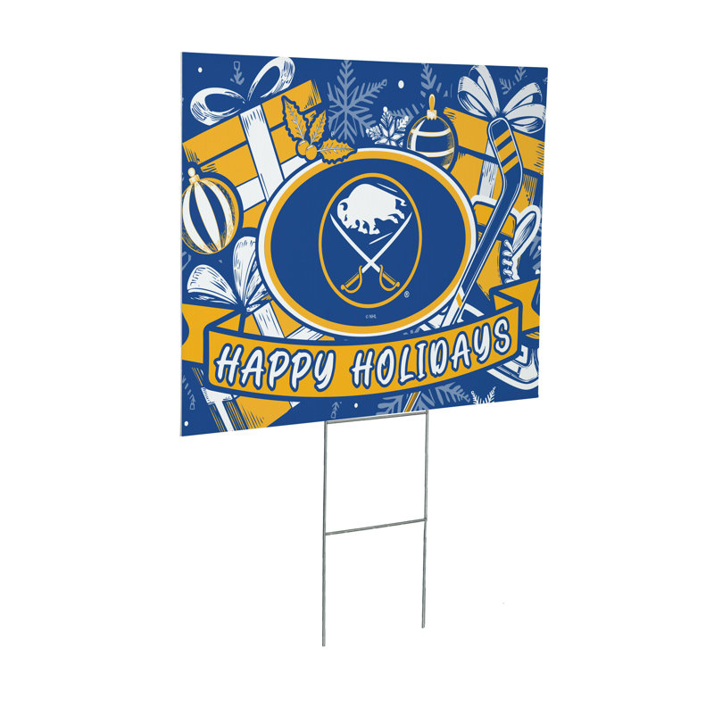 Buffalo Sabres Yard Sign, Holiday