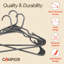 Cintres de qualité supérieure - Conception mince et compacte, plastique léger et durable avec rainures d'épaule intelligentes, utilisation polyvalente pour organiser la lessive, les manteaux et les vêtements-1382394669-1382394644