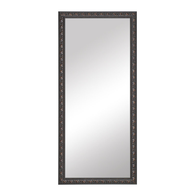 Hillsborough Wood Framed with Safety Backing Ideal for Bathroom / Vanity Mirror, 32" x 48", Venetian Bronze