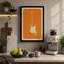 Stratocaster in Orange Retro - Wrapped Canvas-180307214-180307222