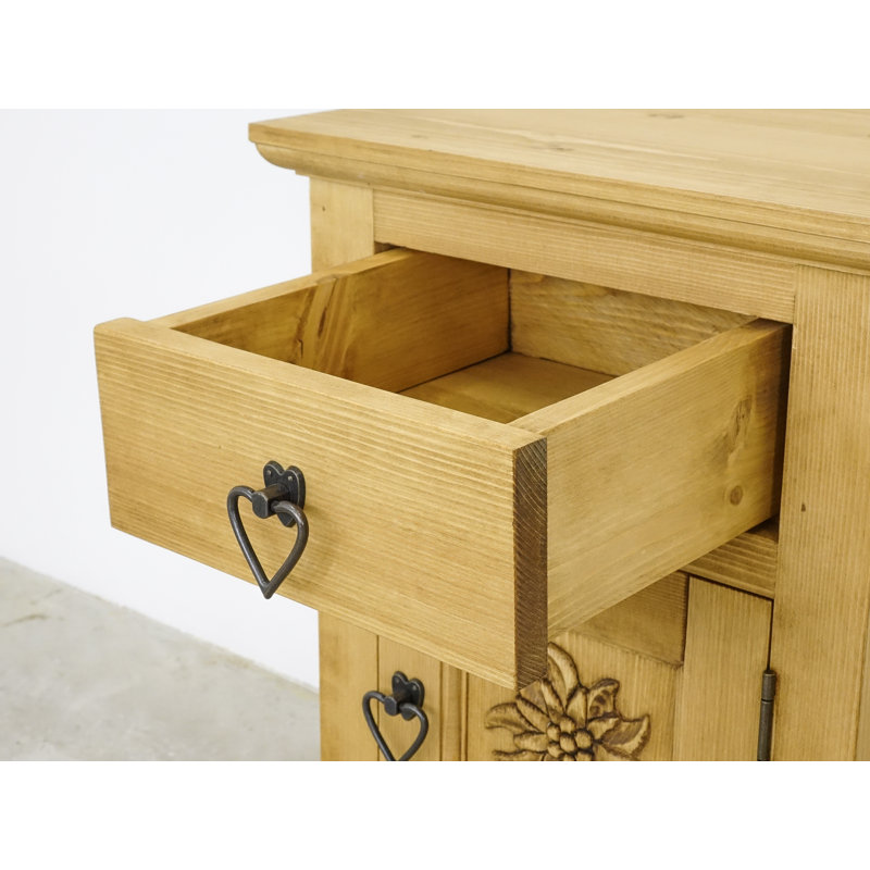 Orona 42cm W Solid Wood Bedside Table
