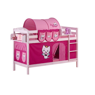 Angel Cat Sugar European Single (90 x 200cm) Bunk Bed with Textile Set