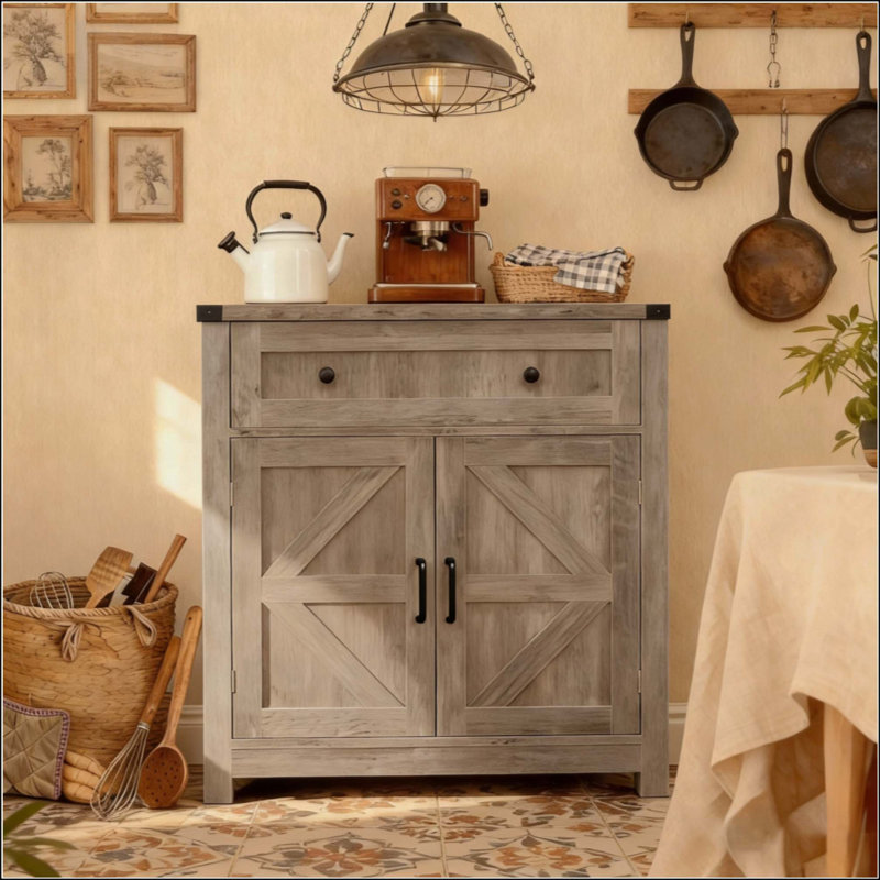 Buffet Farmhouse, Light Gray