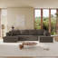 Canapé modulaire surdimensionné Boneless, canapé 3 pièces en mousse avec agencement flexible, aucun assemblage requis-497954244