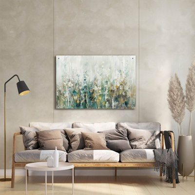 «Wildflower Field» par Danhui Nai, art mural en verre acrylique