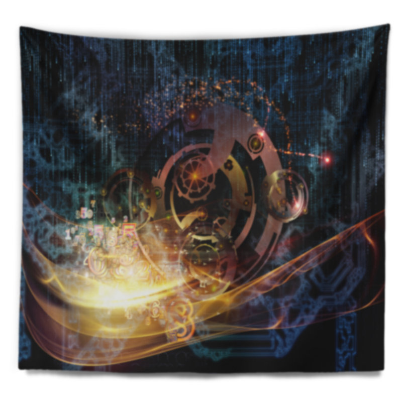 Tapisserie Corwin Lights of Gears, H 32 po x l 39 po