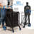 Serenelife Small Foldable Shopping Cart With Removable Cart Liner, 360 Degree Rolling Swivel Wheels, 70 Lbs. Weight Capacity For Groceries, Laundry And Luggage (Blue)-116312574