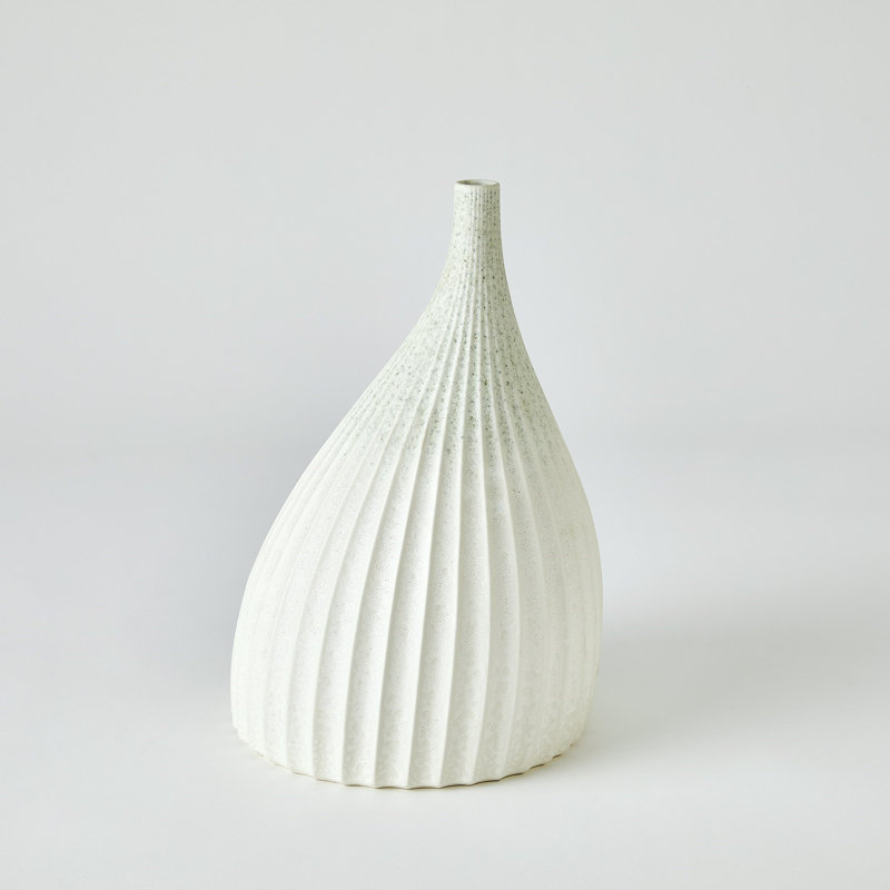 Earthenware Table Vase, 14" H x 9.25" W x 9.25" D