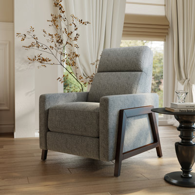 Fauteuil inclinable traditionnel en bois massif Edwin