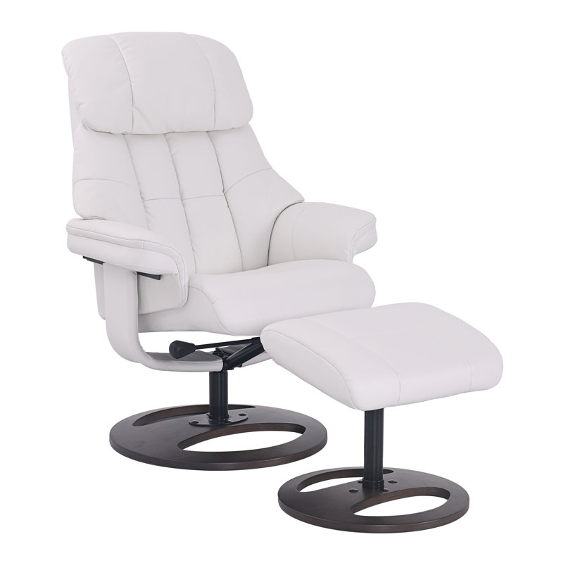 Rylan Upholstered Recliner With Matching Ottoman