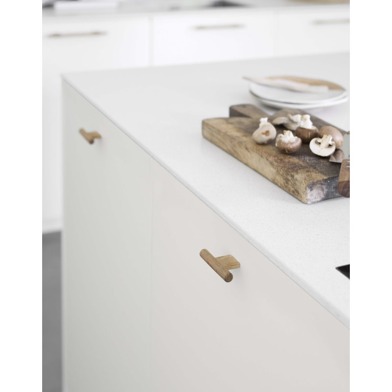 Lacquered Oak Wood "Join" T-Knob in 3-1/8" Length