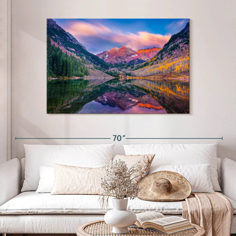 Alvord Maroon Bells Nightfall, H 32 po x l 48 po