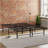 Bedroom Furniture Full Size Solid Metal Foundation Bed Base, Strong Mattress Platform Bed Frame, Black-1506833198
