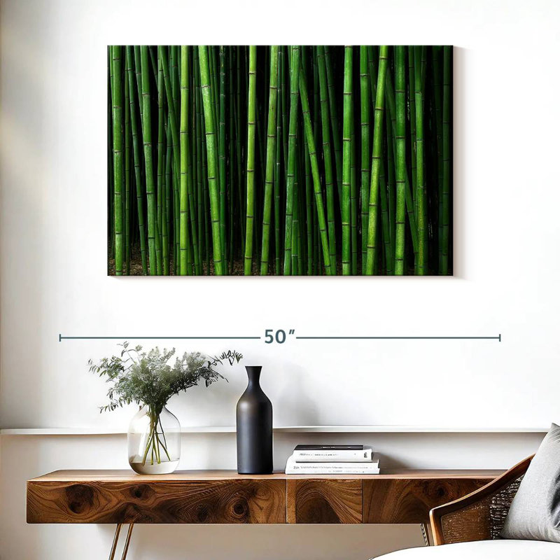 Alvord Green Bamboo Forest, 26" H x 39" W
