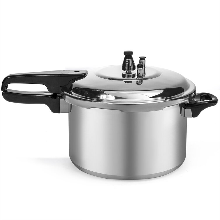 Stainless Steel 8-Quart Multi-Cooker with Glass Lid Cookware Olla
