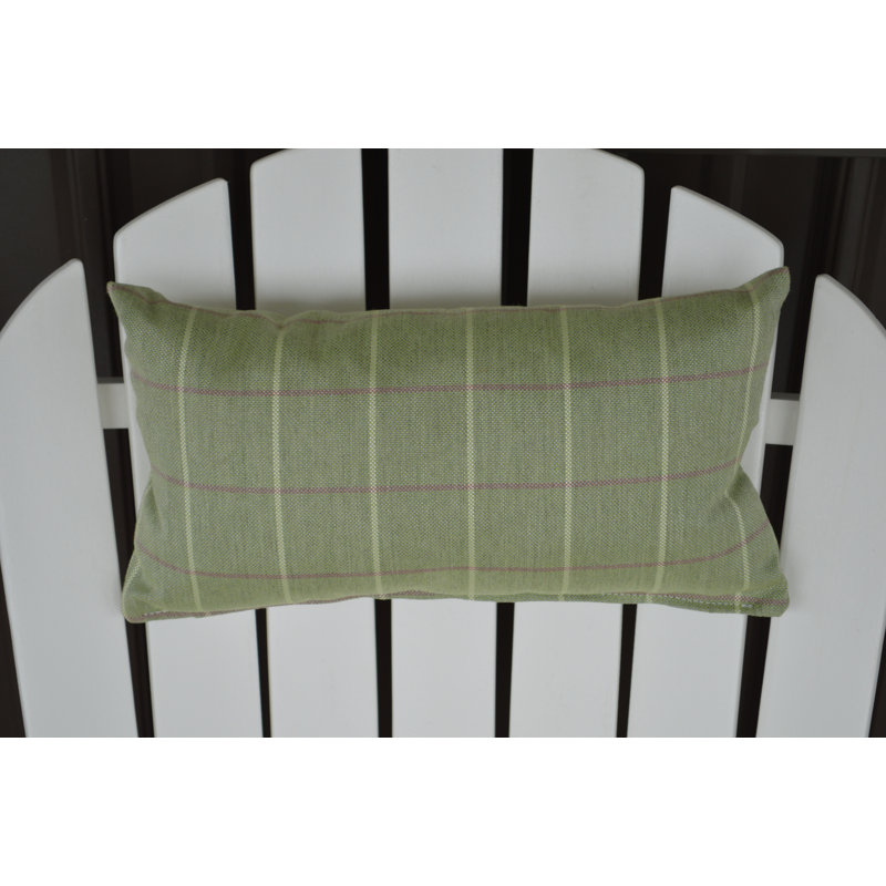  Adirondack Chair Outdoor Lumbar Pillow, Green