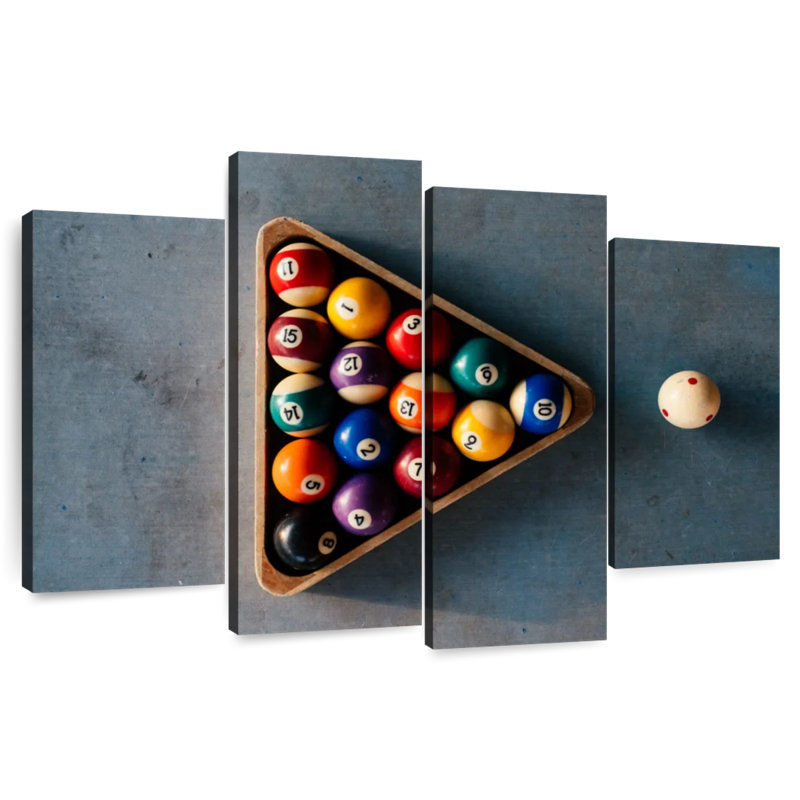 Senne Pool Balls Rack, 22" H x 36" W