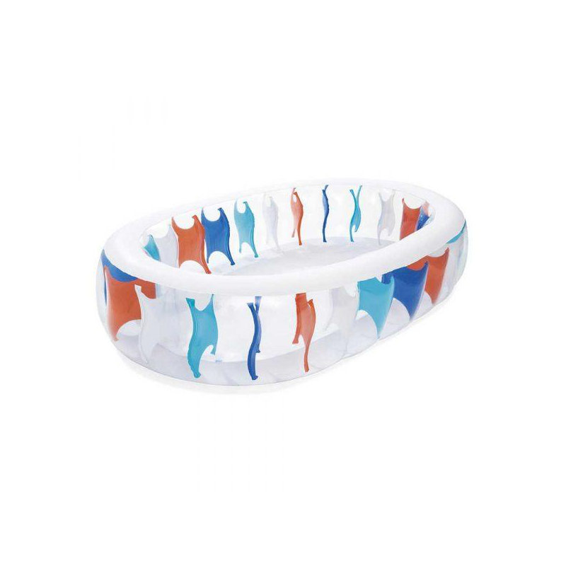 Plastic Oval Inflatable Pool 51cm H x 152cm W x 229cm L