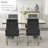 Upholstered Tufted Arm Dining Chairs-648702696