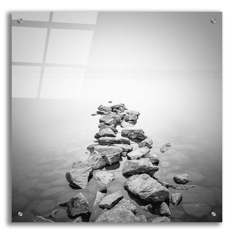 «Piled Rocks» par Photoinc Studio, art mural en verre acrylique, H 24 po x l 24 po x P 0,2 po