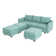U-Shaped Sleeper Sectional Reversible Modular Sectional Sofa