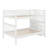 Full-Over-Full Bunk Bed With Guard Rail And Storage-184605770