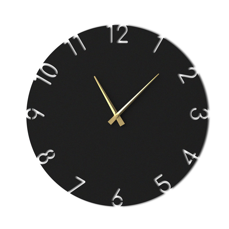 Horloge murale Trace, Noir
