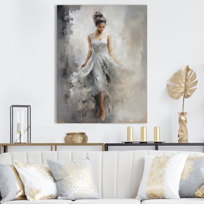 «Contemporary Gray Ballet Dance Symphony V», reproduction sur toile