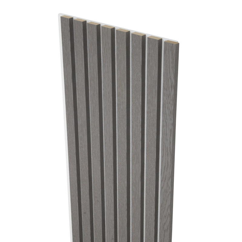 Panneau mural acoustique en bois 106 po x 12,6 po, panneaux décoratifs insonorisés pour murs et plafonds, panneaux muraux en bois à lattes 3D