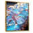 Toile avec cadre flottant or