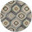 Martello Geometric Modern Contemporary Seafoam/Brown Indoor Area Rug for Living Room, Bedroom, Dining Room-26900443