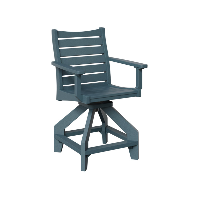 Chaise de comptoir pivotante Berlin Gardens Bristol, Ardoise