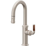 Pull-Down Prep/Bar Faucet With Button Sprayer