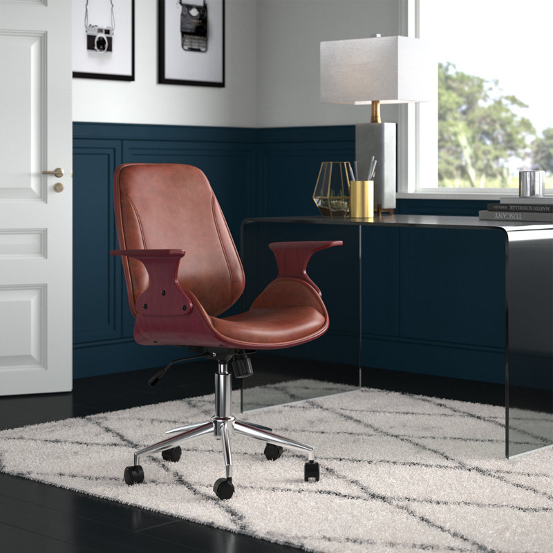Chaise de bureau Amery, Marron