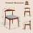 Solid Wood Dining Chairs, Upholstered Armless Side Chairs With Cushioned Seat For Home Office (Set of 2)-1711946767