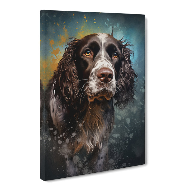 English Springer Spaniel Conceptual - Wrapped Canvas, 60cm H x 40cm W x 3cm D