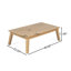 Ensemble de canapés Modern Patio, causeuse en bois d'acacia avec table basse pour patio