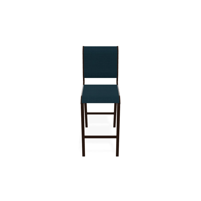 Tabouret de bar 29,5 po Holna, Kona texturé, Sunbrella® bleu sarcelle
