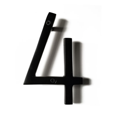 Numéro de maison en métal flottant