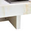 Table basse moderne et pratique avec motifs en imitation marbre, fabriquée en matériau