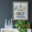 «Blue Bath I», peinture sur toile encadrée-61336670-61336673