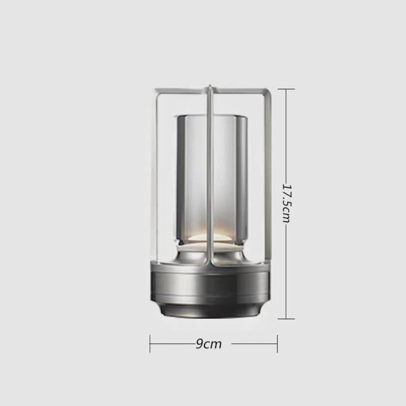 Rechargeable Cordless LED Table Lamp With 3-Color Dimming, Portable Metal Lamp For Indoor And Outdoor Use