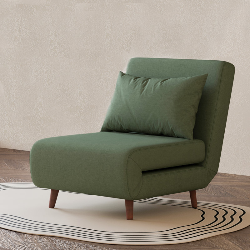 Clarissa Upholstered Accent Chair, Olive Green Polyester Blend