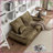 Velvet Armless Floor Sofa for Adults &amp; Pets - 5 Adjustable Positions, Massage Pillow &amp; Thick Foam Cushions | Armless | Velvet | Foam
