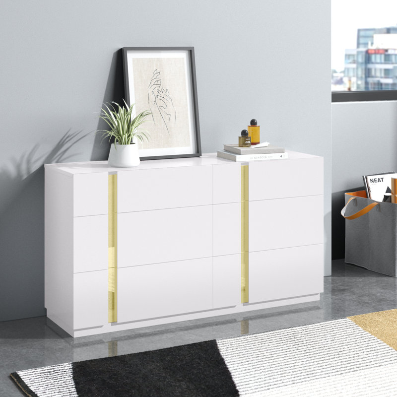 Galilee 6 Drawer 57'' W Dresser