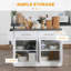 Îlot de cuisine polyvalent avec rangement abondant pour les délices culinaires-1157172108