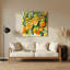 «Fruit Yuzu Brown», art mural en métal-43654523