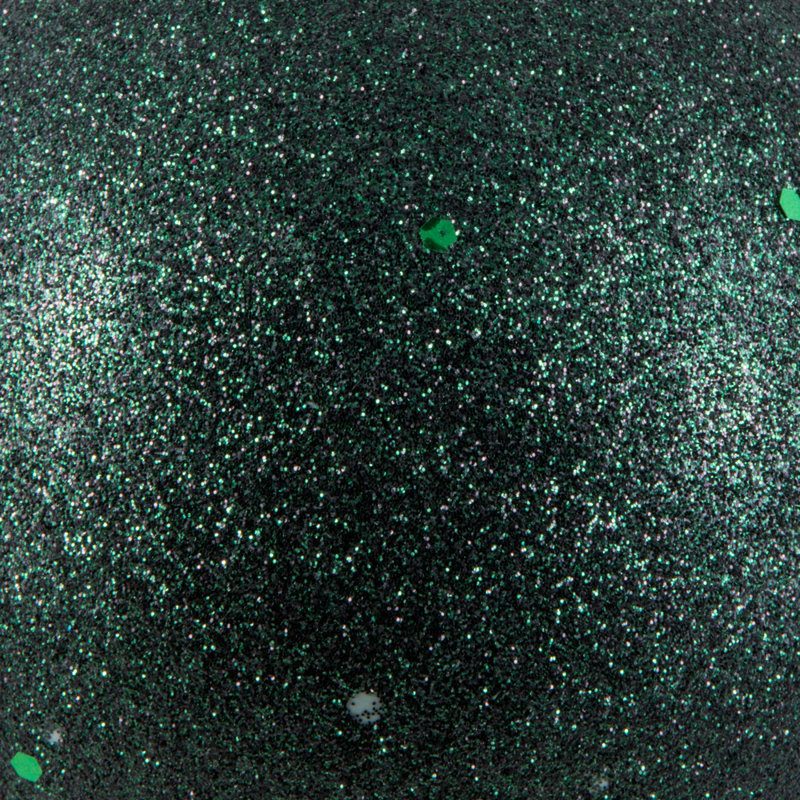 Babiole incassable, H 4 po x l 4 po x P 4 po, Paillettes vert minuit