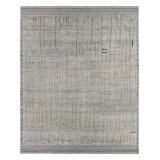 Kazben Atalaya KAZ09 Handknot Abstract Gray Area Rug